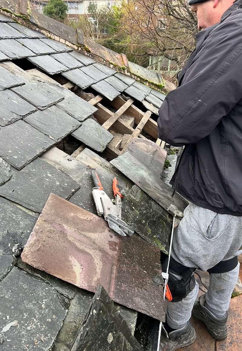 slate-repairs Slate roof repairs